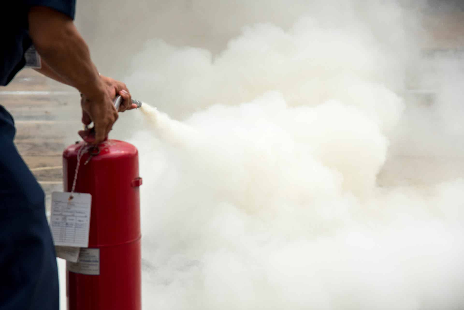 How to Clean Fire Extinguisher Residue