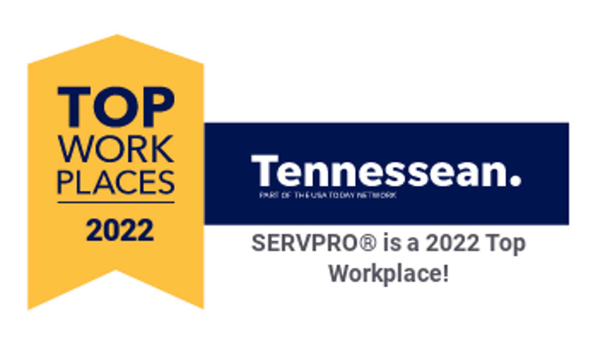 Servpro Industries, LLC Named 2022 Top Workplace